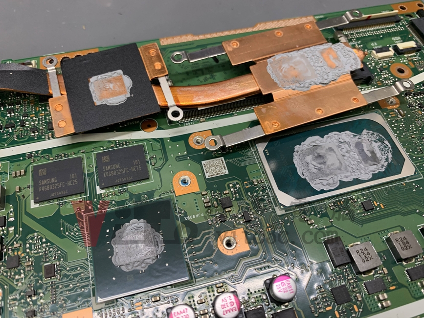 ASUS VivoBook X515 開機沒畫面、無法開機、開機斷電不能開機維修案例 ASUS X515 過熱,散熱膏硬化