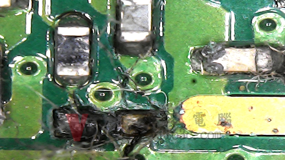 華碩筆電主機板零件受潮故障災情