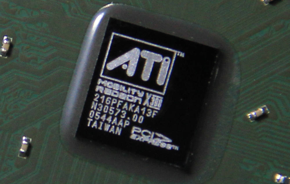 Acer Aspire 1652 WLMi 顯卡破圖線條、開機畫面半邊線條、顯卡故障維修實例 ATI X300 型號是 216PFAKA13F