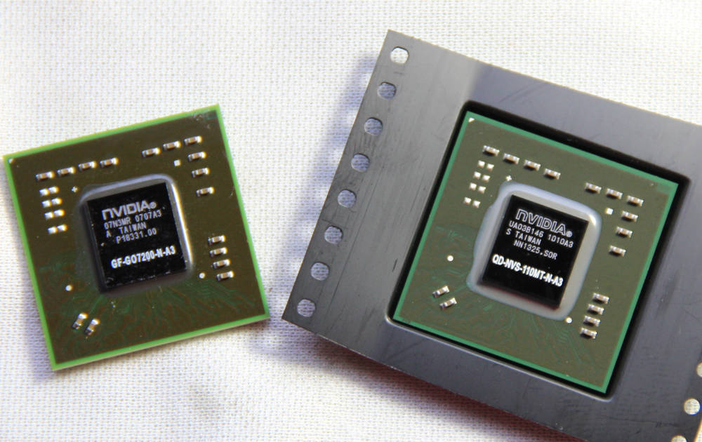 筆電 NVIDIA 顯示卡故障的主要問題,BGA封裝晶片拆解 NVIDIA 顯示卡晶片封裝不同的新舊版本