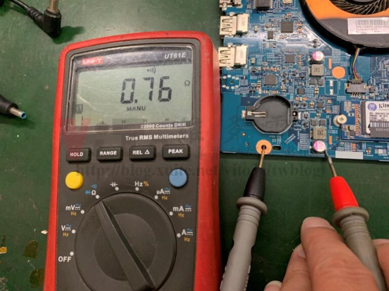 VN7-791G主機板待機供電短路測量