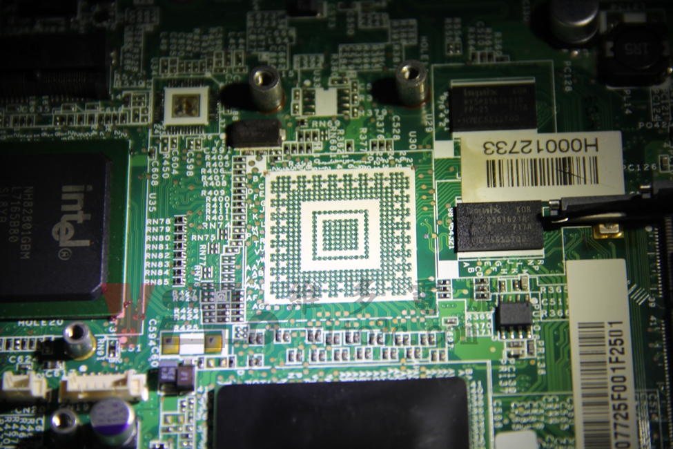 宏碁 ACER ASPIRE 5580 王建民紀念機,開機沒畫面、開機沒反應、顯卡故障維修實例 主機板焊點除錫