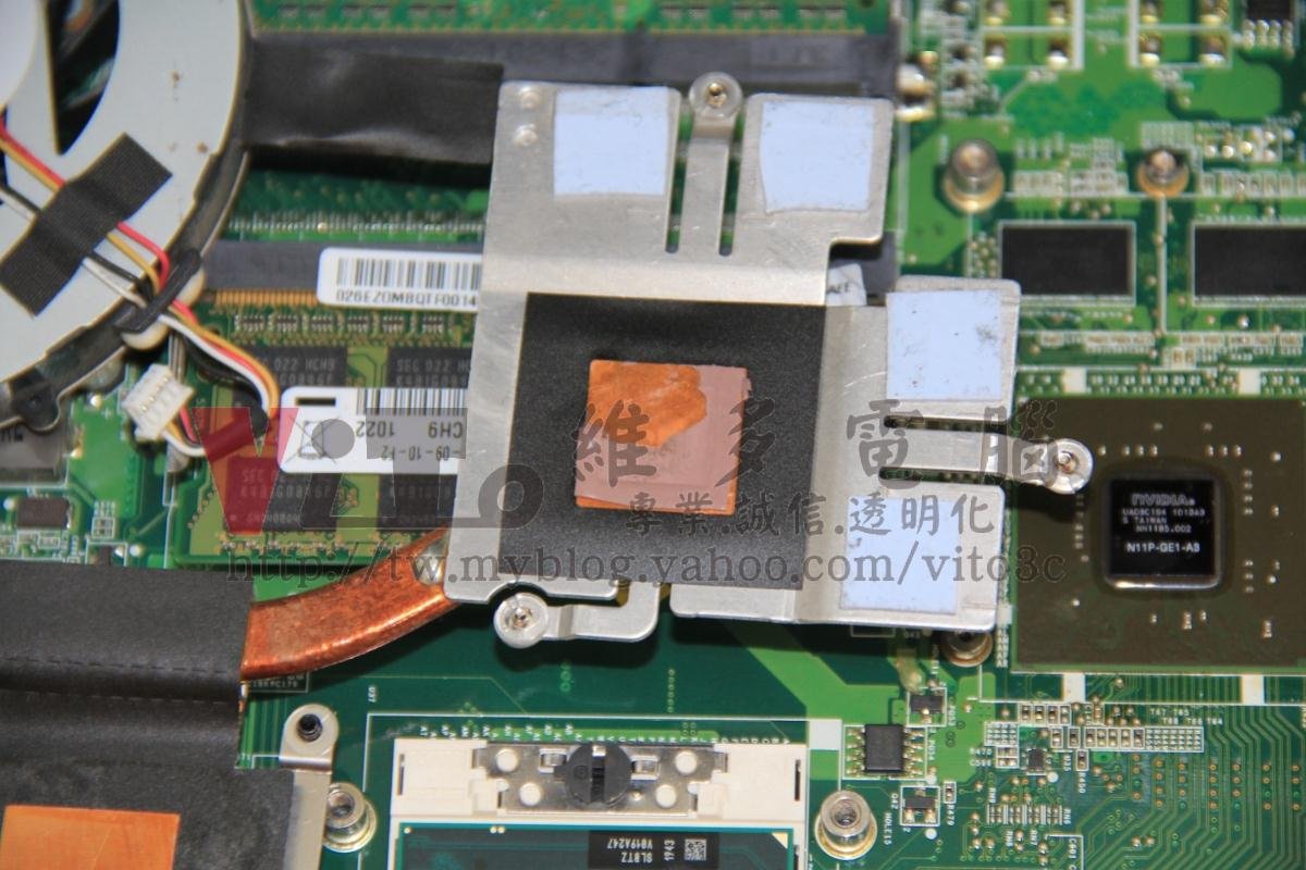 ACER 5745G 顯卡破圖、畫面線條花屏、開機沒畫面,顯卡更換實例|台中、彰化筆電維修 ACER 5745G 矽質導熱墊破損