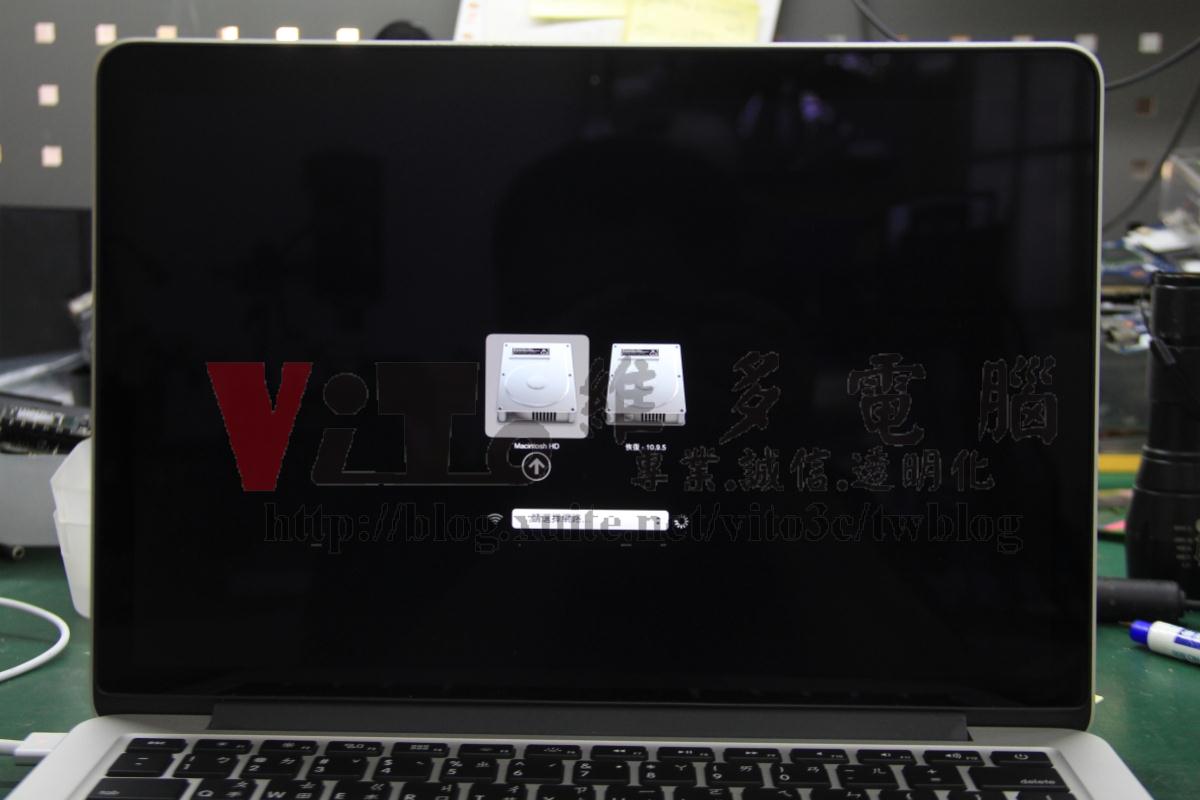 Macbook Pro 13 A1502 充電燈不亮,無法開機,不能啟動,筆電維修案例 MacBook Pro 13吋 A1502 2014年 開機測試
