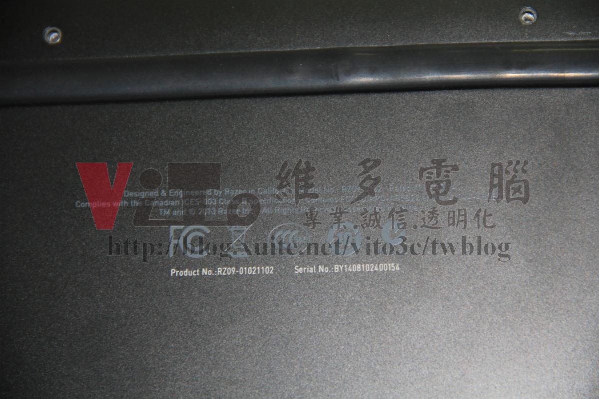 Razer BLADE RZ09 開機無畫面 無畫面顯示 不能進入作業系統 不能開機 主機板故障維修案例 Razer RZ09 型號標籤
