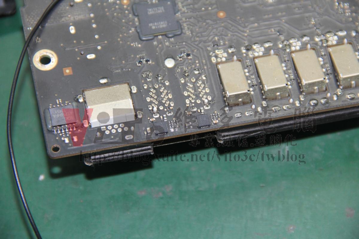 iMac 21吋 A1418 不能開機 不過電 按電源開關無反應 無法啟動 主機板故障維修案例 iMac 21吋 A1418 Thunderbolt供電故障