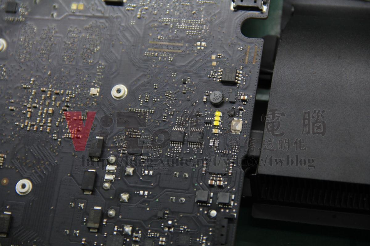 iMac 21吋 A1418 不能開機 不過電 按電源開關無反應 無法啟動 主機板故障維修案例 iMac 21吋 A1418 主機板燈號運行正常