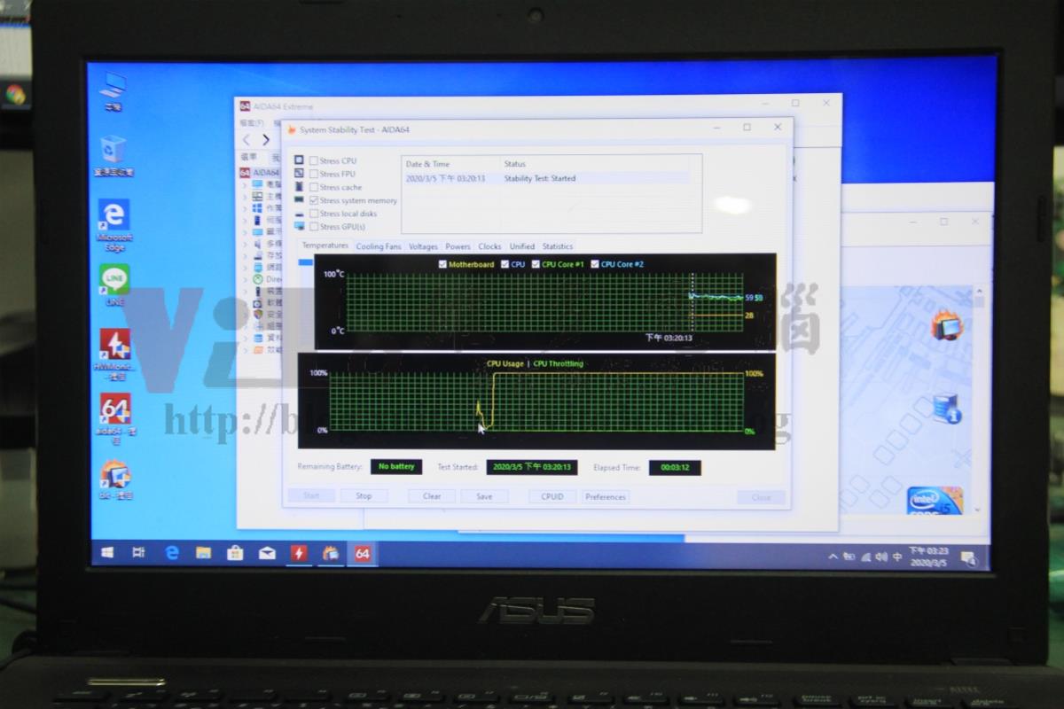 ASUS A45V 維修實例、電源燈亮就熄滅,主機板供電故障修復 "ASUS