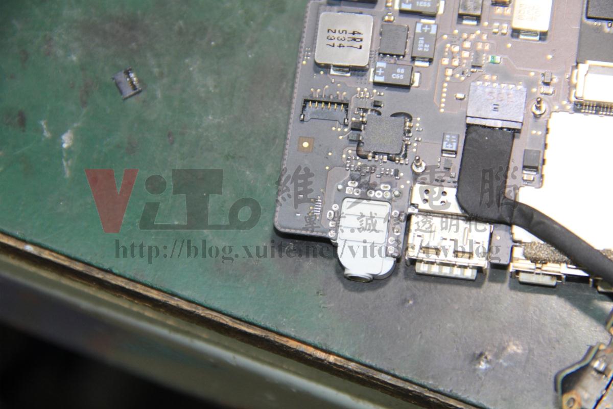 Macbook Pro A1502 進水維修:主機板、鍵盤、螢幕維修實例|台中、彰化筆電維修 主機板修復過程