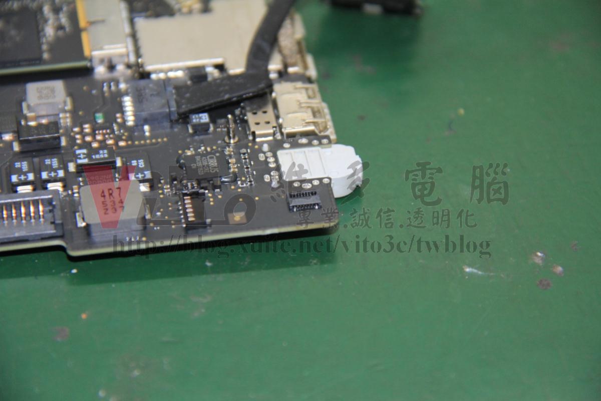 Macbook Pro A1502 進水維修:主機板、鍵盤、螢幕維修實例|台中、彰化筆電維修 主機板維修成果