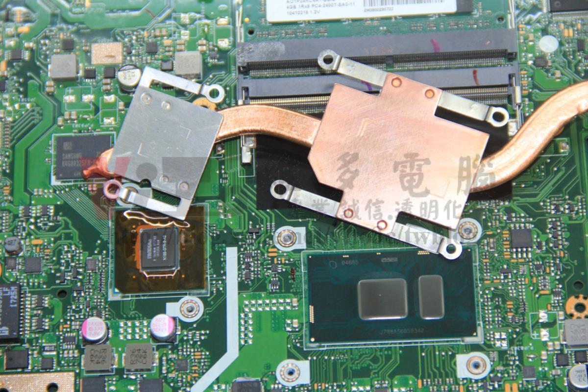 ASUS VivoBook X542U 散熱器接觸面氧化清潔