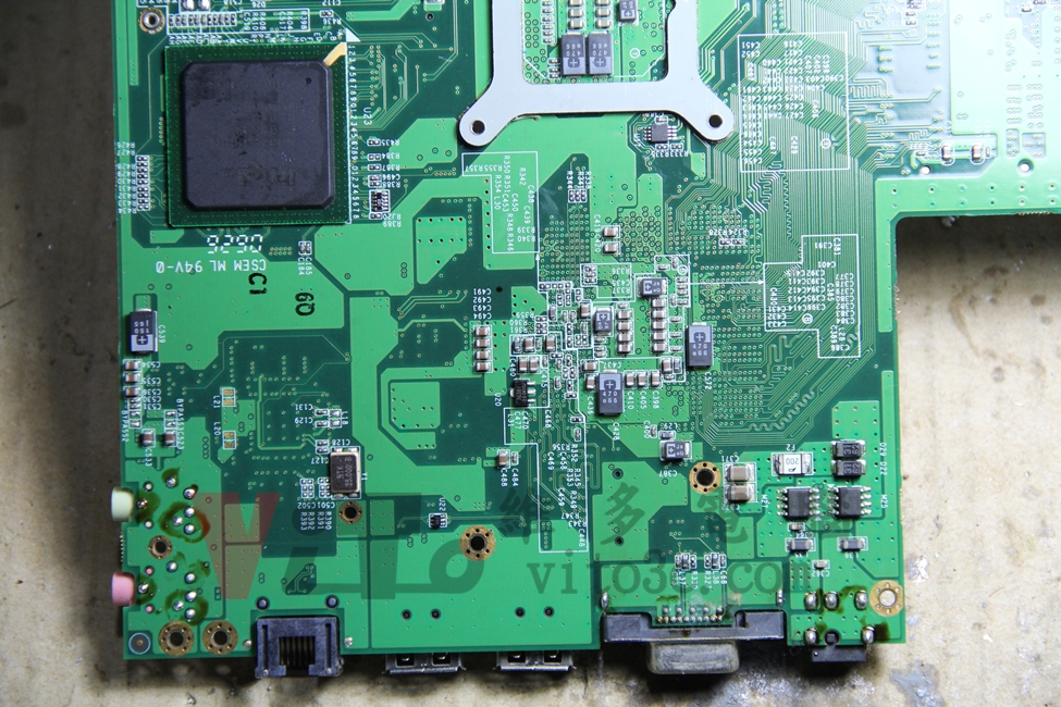 江川 FlyBook VM 不定時出現藍屏、當機重啟、BGA焊接維修實例|台中、彰化筆電維修 FlyBook VM 焊接完成後檢查