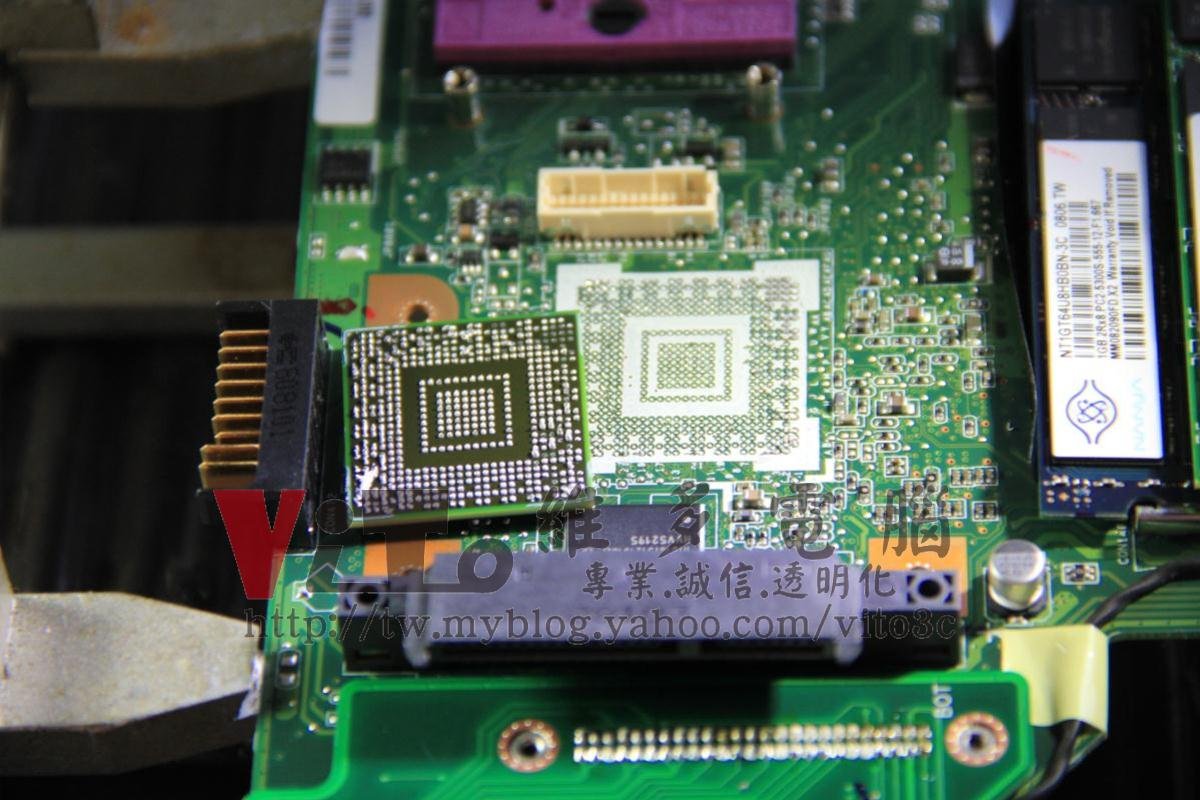 ASUS F6S 顯示卡晶片以BGA焊接更換