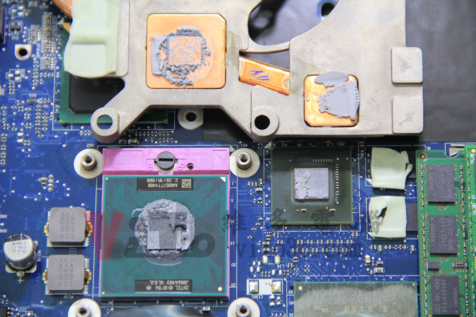 Acer 4736ZG 突然斷電關機、不定時關機、主機板維修實例(顯卡改裝銅片篇) Acer 4736ZG 突然斷電關機、不定時關機、主機板維修實例(顯卡改裝銅片篇)