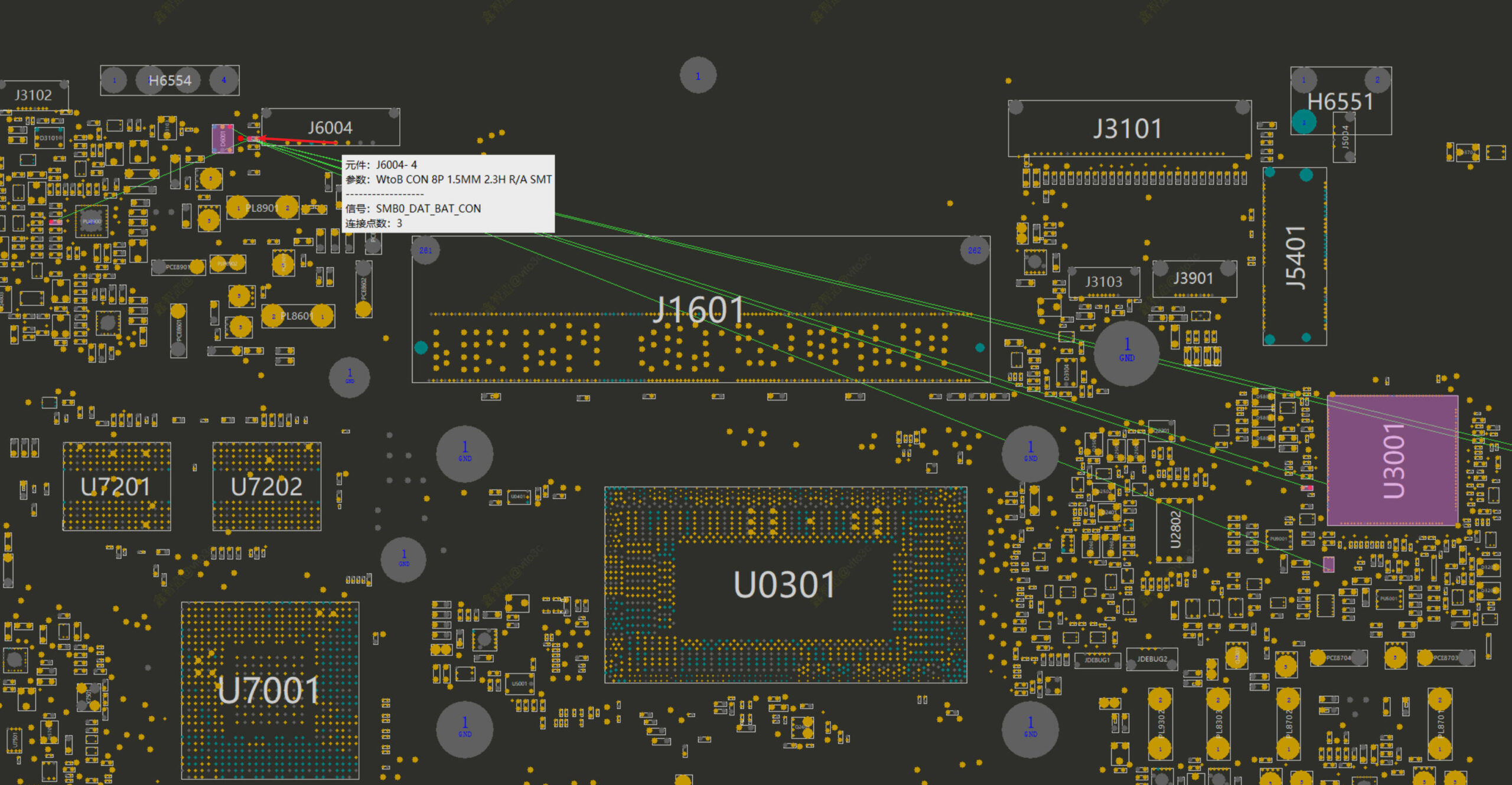 筆電電池故障?該換新還是能救援? ASUS X515E 電路圖,電池引腳SMB DAT BAT 連接至EC晶片