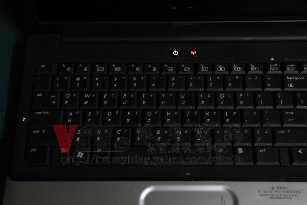 COMPAQ CQ40-411AX Caps lock燈號閃爍、開機黑屏,北橋晶片維修實例|台中、彰化筆電維修 惠普 COMPAQ CQ40-411AX 開機黑畫面,左手邊的Caps lock燈號閃爍