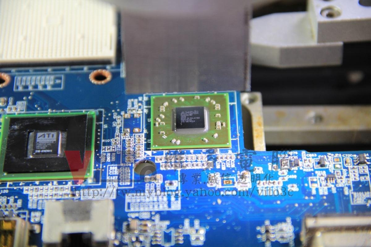 COMPAQ CQ40-411AX Caps lock燈號閃爍、開機黑屏,北橋晶片維修實例|台中、彰化筆電維修 COMPAQ CQ40-411AX BGA 回焊北橋晶片過程