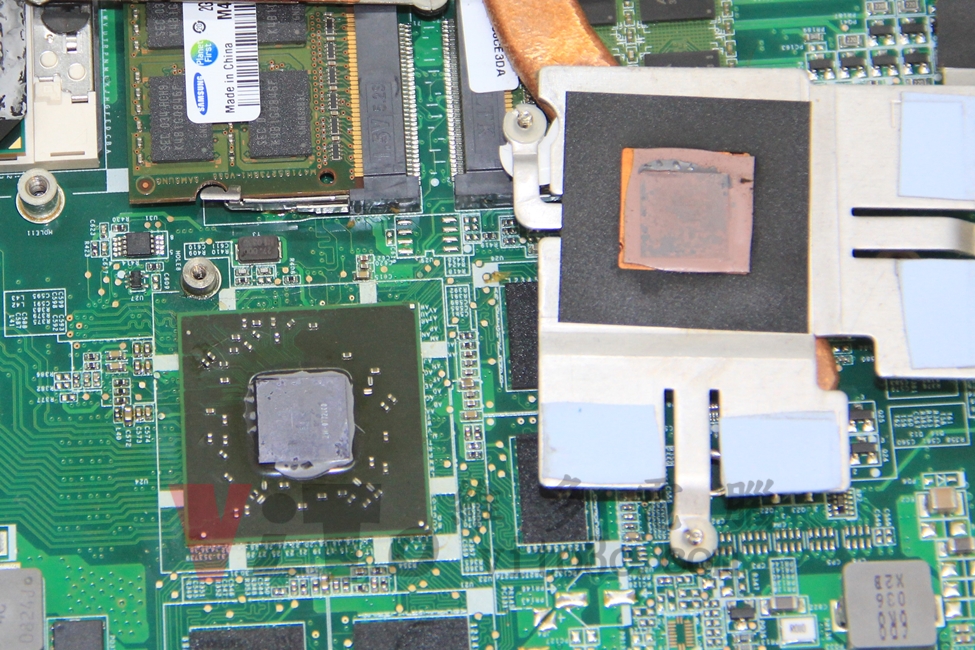 ACER 5820TG 黑屏、無法顯示、顯示卡過熱故障維修實例|台中、彰化筆電維修 ACER 5820TG 別家業這未更換原廠導熱墊片,僅在顯示卡僅塗上散熱膏
