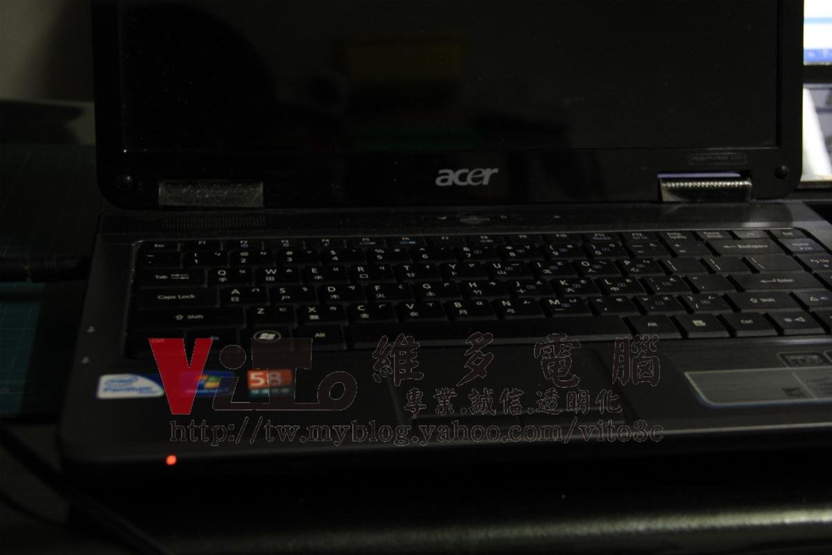 ACER 4732Z 不定時當機、開機黑屏、主機板供電異常維修實例|台中、彰化筆電專業維修 ACER 4732Z 開機黑屏,充電指示燈有亮但開不了機