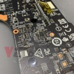MSI GP76 主機板充電管理IC故障，更換新品後將殘留的助焊劑清理乾淨
