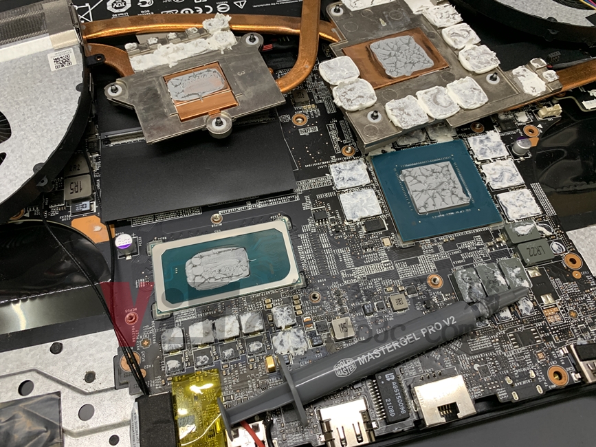 MSI GP76 無法開機、不過電、不能充電維修實例|台中、彰化筆電維修 MSI GP76 更換全新散熱膏,並壓印檢查是否塗抹均勻