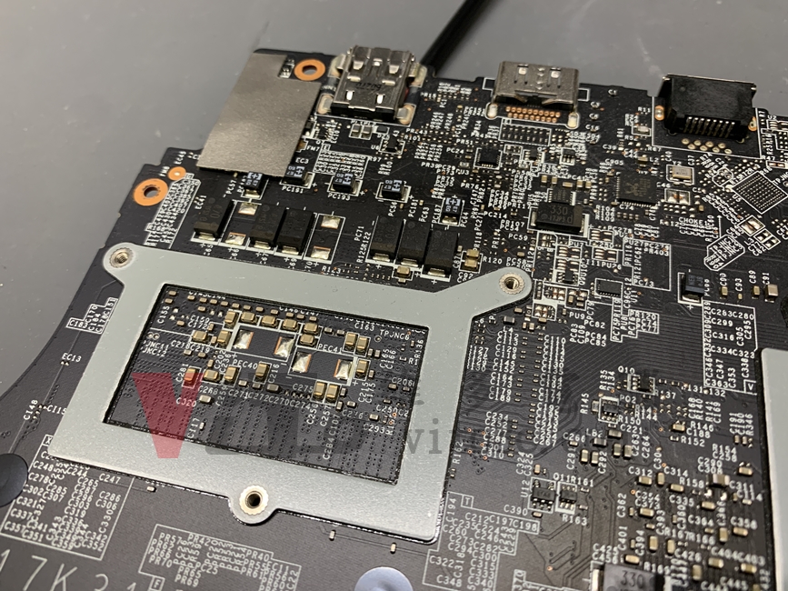 MSI GP76 無法開機、不過電、不能充電維修實例|台中、彰化筆電維修 MSI GP76 主機板CPU供電區塊測量