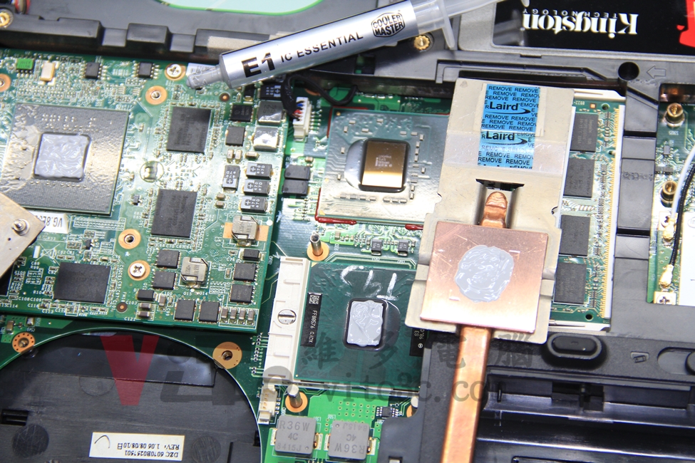ACER 8920G 開機黑屏、沒畫面顯示、無法開機、CPU供電與顯示卡故障更換實例|台中、彰化筆電維修 ACER 8920G 更換全新的散熱膏、北橋也更換高效能的導熱墊片