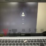 ACER A315-58G (N20C5) 螢幕右下方因轉軸固定點斷裂，未即時送修導致面板破裂，畫面出現閃爍、黑色區塊、線條的故障問題