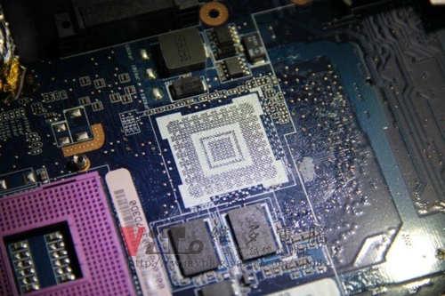 (筆電維修)華碩 ASUS W7S 顯卡花屏線條破圖~顯卡過熱通病維修實例 (主機板篇)