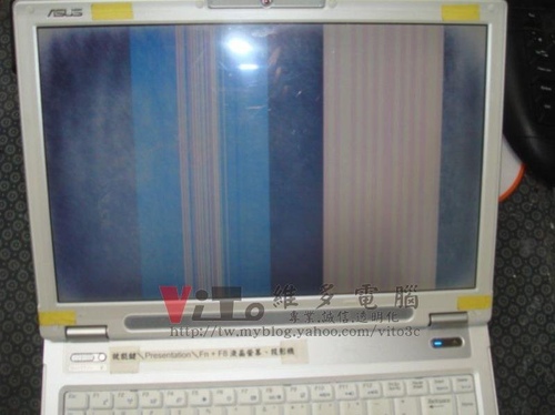 (筆電維修)華碩 ASUS W7S 9300M G顯卡破圖無法開機維修實例