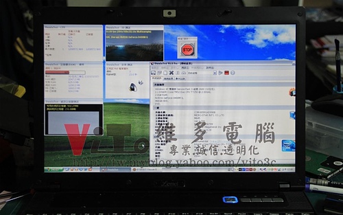(筆電維修)聯強 LEMEL MS-13632(微星EX600) 畫面分格顯示異常~多格畫面~NVIDIA顯卡故障通病維修實例 (筆電維修)聯強 LEMEL MS-13632(微星EX600) 畫面分格顯示異常~多格畫面~NVIDIA顯卡故障通病維修實例