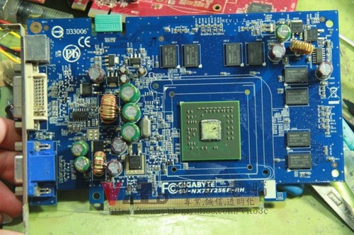 (顯卡維修)技嘉 NX73T256P-RH 開機破圖維修實例