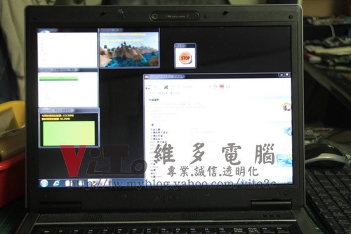 (筆電維修)華碩 ASUS F3SC 六畫面~畫面分割~開機綠色畫面~顯卡過熱通病故障維修實例