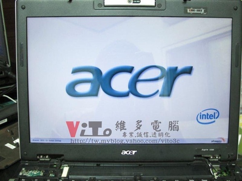 (筆電維修)宏碁 ACER ASPIRE 5580 開機背光亮沒畫面顯示~顯卡故障維修實例