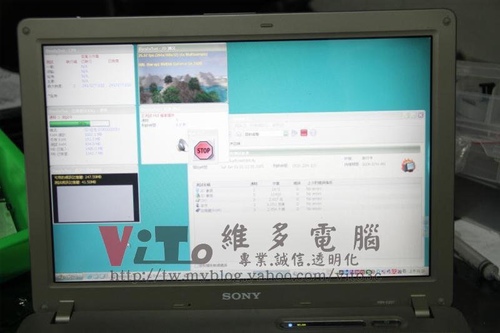 (筆電維修)新力 SONY VAIO VGN-C25T (PCG-6R9P) 顯卡故障導致畫面顯示異常~顏色異常~顯卡過熱維修實例 (筆電維修)新力 SONY VAIO VGN-C25T (PCG-6R9P) 顯卡故障導致畫面顯示異常~顏色異常~顯卡過熱維修實例