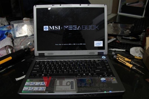 (筆電維修)微星MSI S420 過電不開機~電源燈恆亮維修實例
