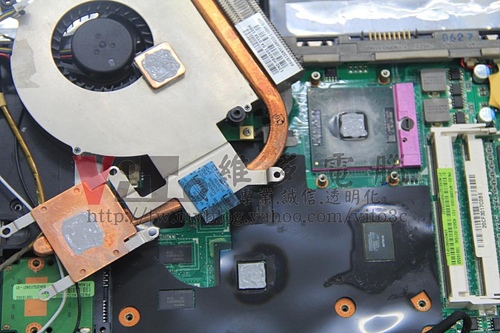 (筆電維修)華碩 ASUS K50I (K50ID) 常常當機~自動關機~藍底白字重開機~主機板供電異常維修實例(散熱器改裝標準流程)