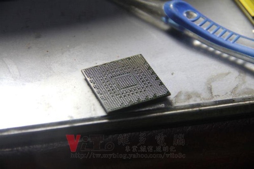 (主機板維修)華碩ASUS A8N-E整合橋空焊~BGA錫膏植球篇