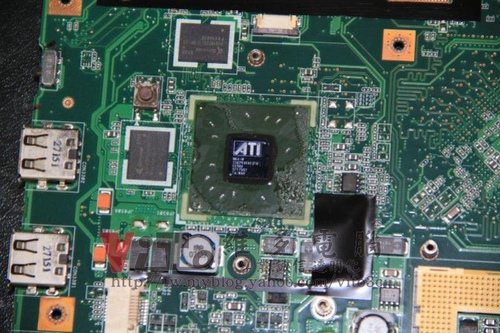 (筆電維修)華碩 ASUS F5V 顯卡故障導致開機沒畫面~無法開機~外接螢幕有線條產生維修實例
