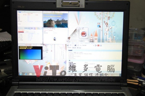 (筆電維修)華碩 ASUS F8S 顯卡故障~更換2011年白色封裝的改良溫控晶片維修實例