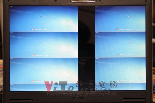 (筆電維修)華碩 ASUS F3S 開機多重畫面~六個畫面顯示異常維修實例
