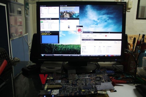(筆電維修)華碩 ASUS W7S 顯卡花屏線條破圖~顯卡過熱通病維修實例 (主機板篇)