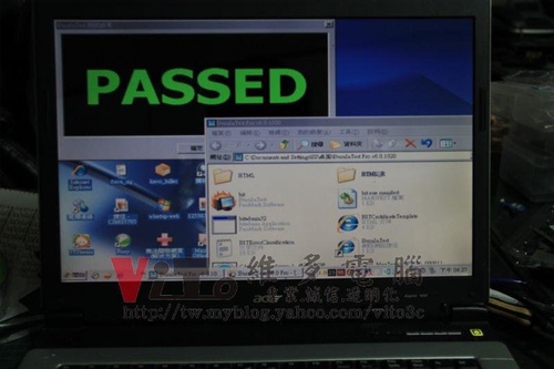 (筆電維修)宏碁 ACER Aspire 1652 WLMi 畫面破圖~ATI X300顯卡故障~畫面線條~藍底白字重開機維修實例