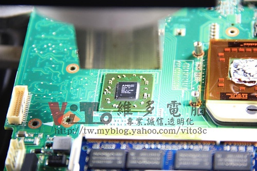 (筆電維修)華碩 ASUS K40AB 開機後可過電沒畫面顯示~風扇一直高速運轉~北橋故障維修實例