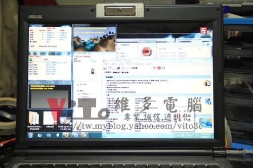 (筆電維修)華碩 ASUS F8SG GF9300MG顯卡過熱故障~熱機破圖線條~畫面偏移無法開機維修實例