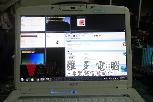 (筆電維修)宏碁 ACER ASPIRE 5920G 開機沒畫面~畫面全黑~顯示卡8600M GT故障通病維修實例