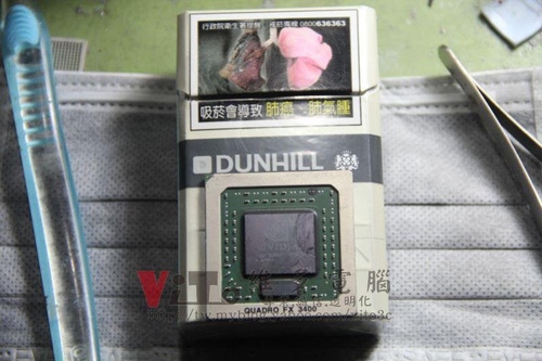 (顯卡維修)NVIDIA Quadro FX3400 繪圖卡開機破圖條紋顯示異常維修實例