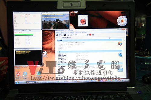 (筆電維修)華碩ASUS F5VL 顯示異常~畫面分格~破圖線條亂碼維修實例
