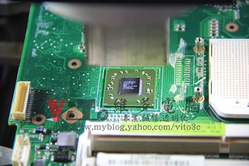 (筆電維修)華碩 ASUS K50AB 開機後可過電沒畫面顯示~~風扇一直高速運轉~有時可開機~不定時當機~北橋故障維修實例