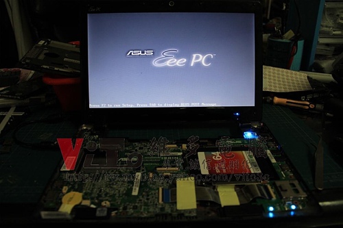 (筆電維修)華碩 ASUS Eee PC 1201N 插座故障~接觸不良~更換電源插座維修實例